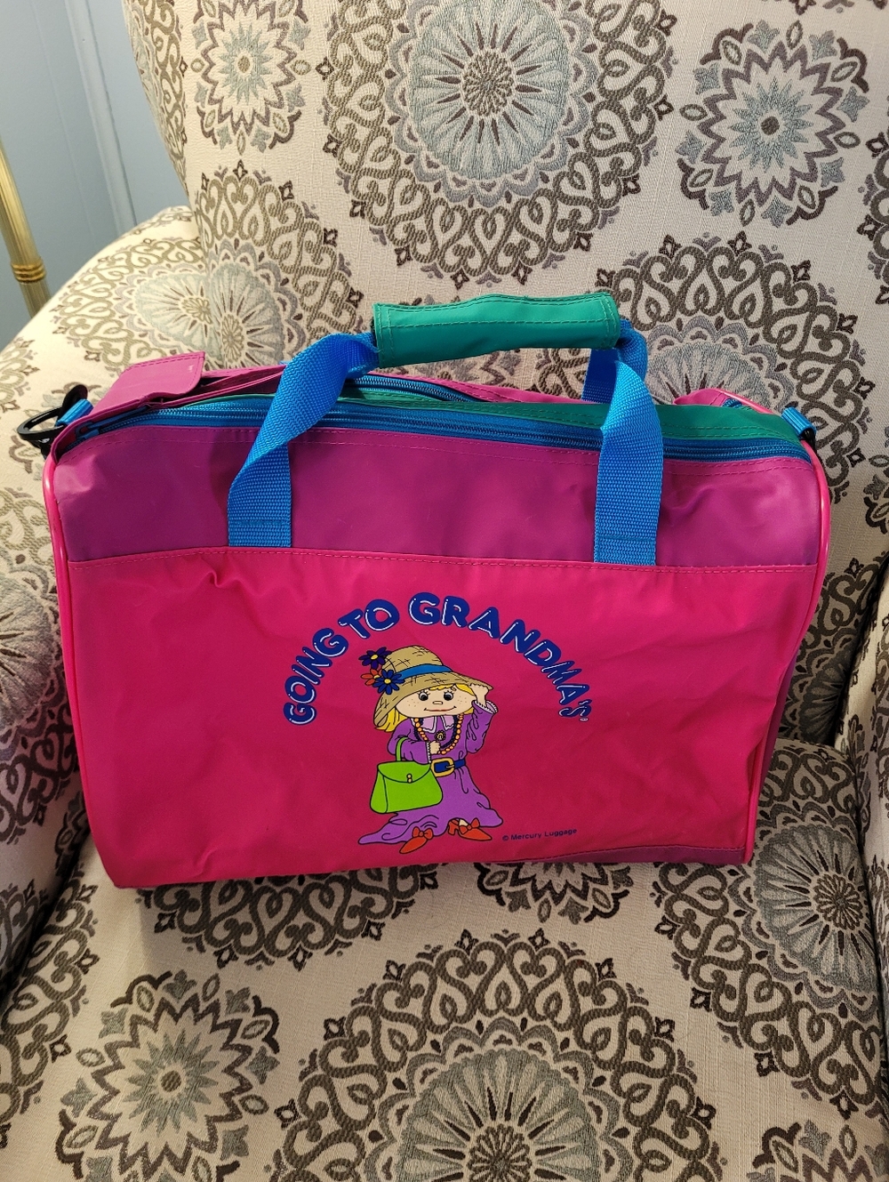 Vintage Going To Grandmas Girls Tote